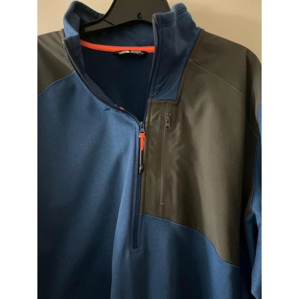 The North Face Flash-dry XD Blue Fleece 1/4th Zip Jacket XXL